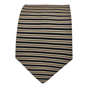 ETRO Blue/Gold Striped Silk Tie ITALY 60"/ 3.8" EC